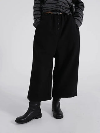 Nido Center Snap Wool String Wide Pants