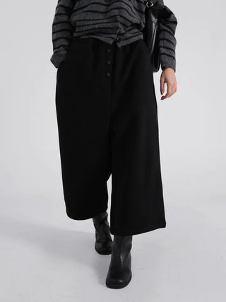 Nido Center Snap Wool String Wide Pants