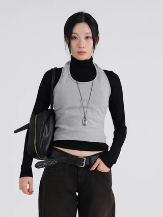 Mire Mock Turtleneck Long Sleeve T-shirt