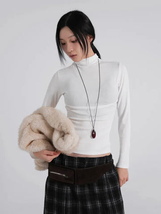 Mire Mock Turtleneck Long Sleeve T-shirt