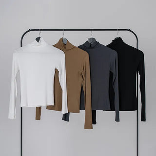 Mire Mock Turtleneck Long Sleeve T-shirt
