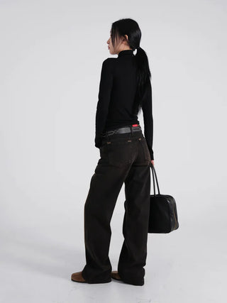 Mire Mock Turtleneck Long Sleeve T-shirt