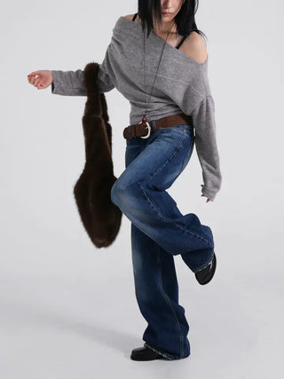 Bona Low-Rise Slim Brushed Wash Pants