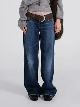 Bona Low-Rise Slim Brushed Wash Pants