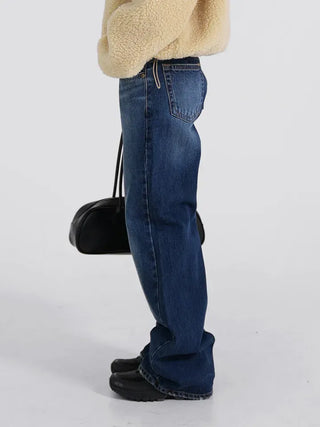 Bona Low-Rise Slim Brushed Wash Pants