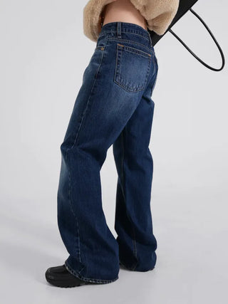 Bona Low-Rise Slim Brushed Wash Pants
