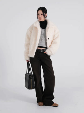 SOV Slim Fit Low-Rise Straight Pants