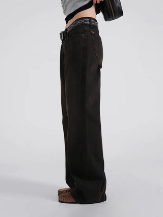 SOV Slim Fit Low-Rise Straight Pants