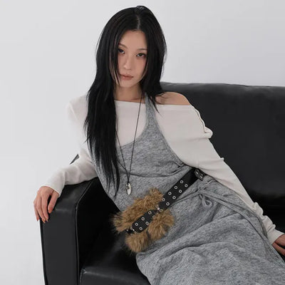 Mary Wild Naughty Fur Belt