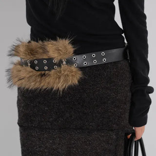 Mary Wild Naughty Fur Belt