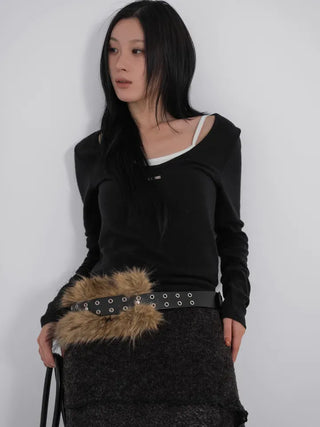 Mary Wild Naughty Fur Belt