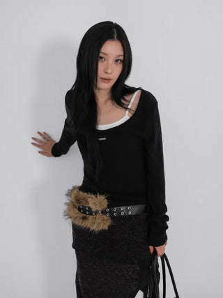 Mary Wild Naughty Fur Belt