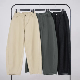 Lark Color Stitch Wide Curved Pants