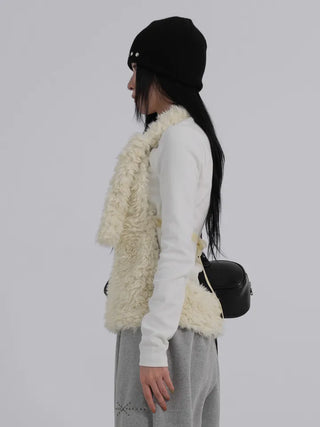 Nao Holiday Fur Halter Bustier