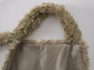 Nao Holiday Fur Halter Bustier