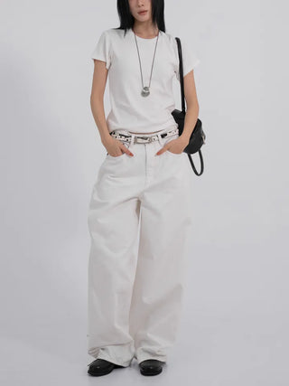Roa Aqua Rivet Basic Wide Pants