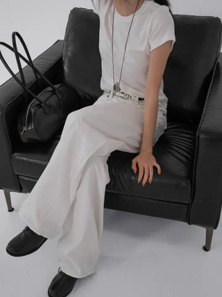 Roa Aqua Rivet Basic Wide Pants