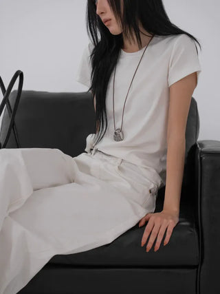 Roa Aqua Rivet Basic Wide Pants