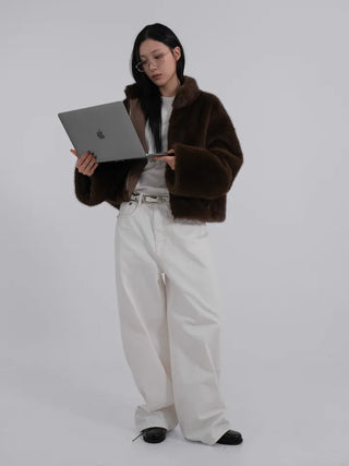 Roa Aqua Rivet Basic Wide Pants