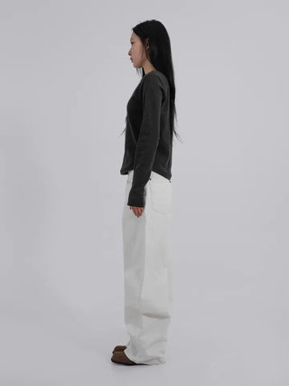 Roa Aqua Rivet Basic Wide Pants