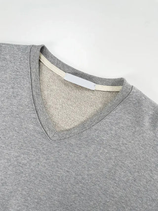 Jenna Semi-Crop V-Neck Sweatshirt