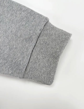 Jenna Semi-Crop V-Neck Sweatshirt