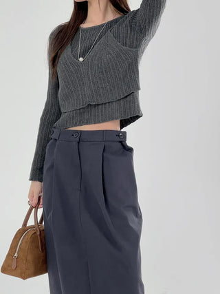 Leon Bustier Ribbed Knit