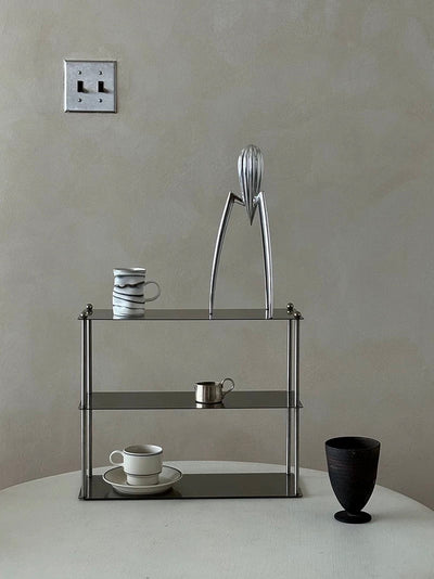 Bauhaus Stainless Steel Metal Storage Rack