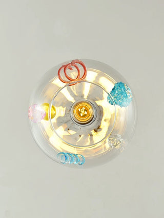 Mid-Century Colorful Glass Pendant Light
