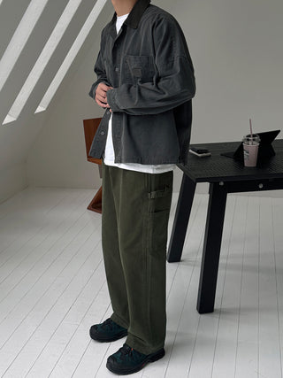 Slow Pigment Crop Work Shirt