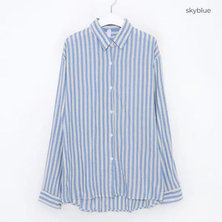 Oversized striped shirt