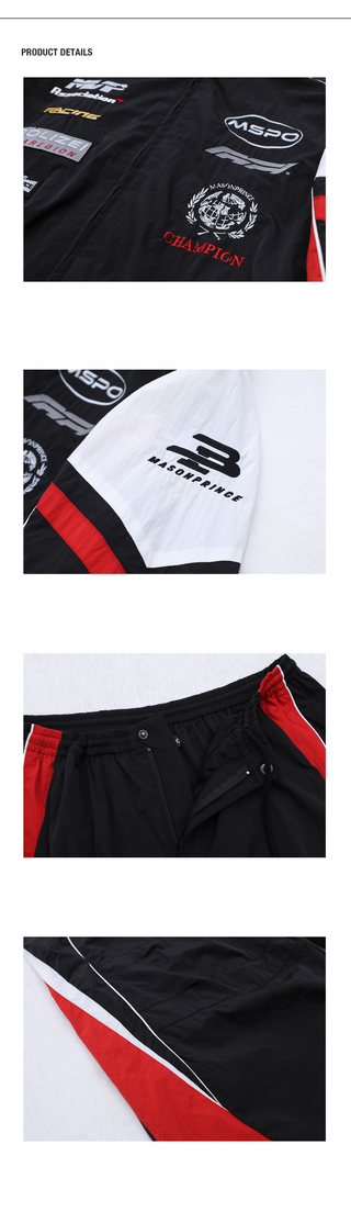 [MASONPRINCE] Racing Club Coach Jacket Set