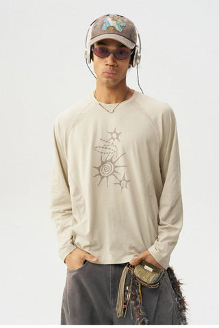 [Monterest] Waffle Knit Quick-Dry Long Sleeve Tee