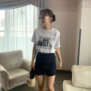 New York print T-shirt
