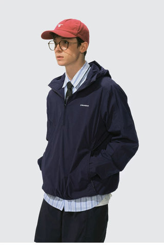 [Monterest] Packable Hooded Half-Zip Anorak