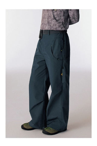 [CONP] Outdoor Swirl Pocket Zip Wide Pants