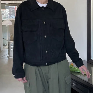 Pocket suede jacket