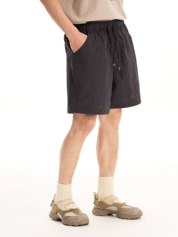 [Monterest] Textured Nylon Drawstring Shorts