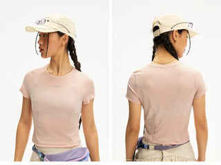 [Monterest] Quick-Dry Slim Fit Cropped Sports Tee
