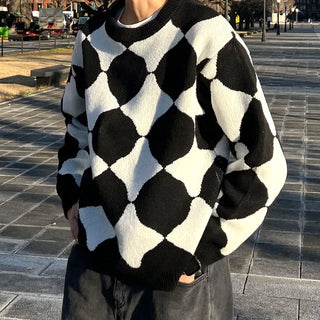 Circle Argyle Knit