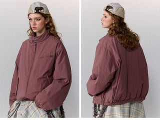 [Monterest] Stand Collar Padded Harrington Jacket