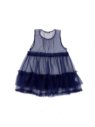 [Moromoro2] Mesh Layered Ruffle Mini Dress