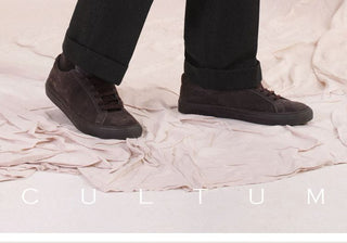 [CULTUM] Herringbone Brushed Pleated Trousers