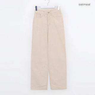 Linen straight pants