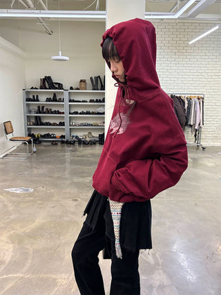 [NeverSeez] Printed Graphic Hoodie