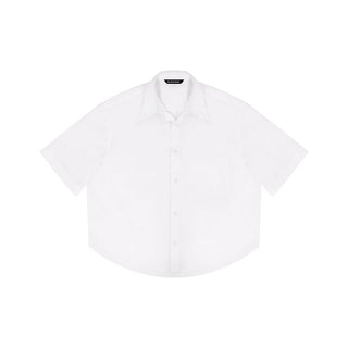 [MASONPRINCE] Frayed Hem Short Sleeve Shirt