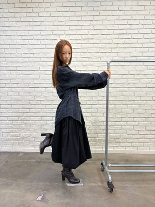 [NeverSeez] Strappy Spliced Midi Dress