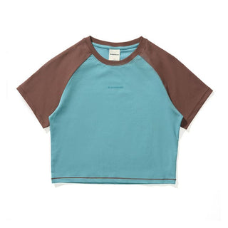 [Monterest] Raglan Sleeve Color Block Slim Fit Tee