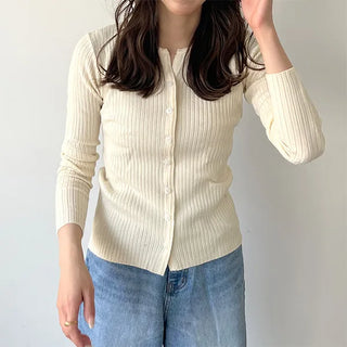 Ribbed cardigan