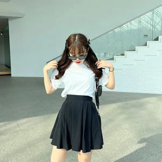 Basic Color Cropped T-Shirt